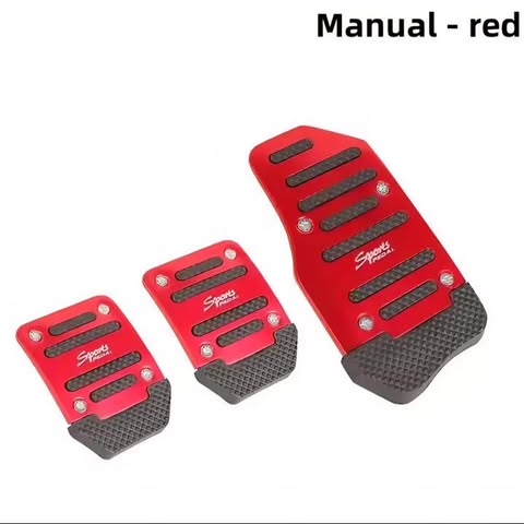 3Pcs/Set Universal Non-Slip Manual Transmition Car Pedal Cover Set Kit