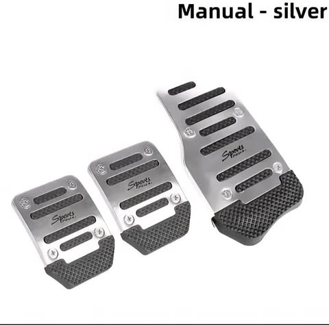 3Pcs/Set Universal Non-Slip Manual Transmition Car Pedal Cover Set Kit