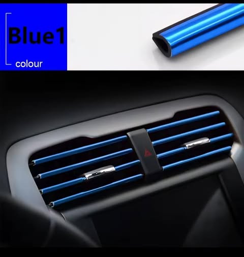 10Pcs 20Cm Car Air Contitioner Outlet Decorative Trim Decor Strips